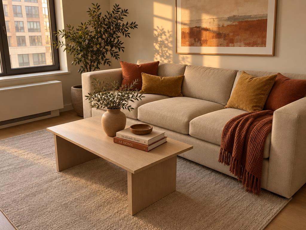 Living room after